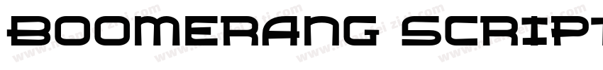 Boomerang Script RegularVersion字体转换